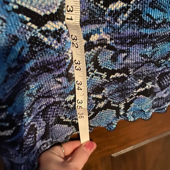 Spring sleeveless patterned midi dress - Picture 5 of 5